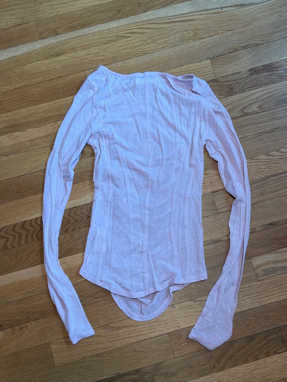 NWOT Free People semi-sheet ruched top - Picture 3 of 4